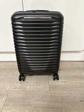 Image of Cabin Size Hard Samsonite Suitcase in Black with Built in TSA Lock