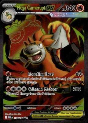 Mega Camerupt ex Holo Ultra Rare ME01: Mega Evolution 156/132 NM