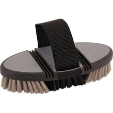 ELDORADO Kardätsche SOFTTOUCH - schwarz/grau Fellbürste Pferde Pferdebürste 