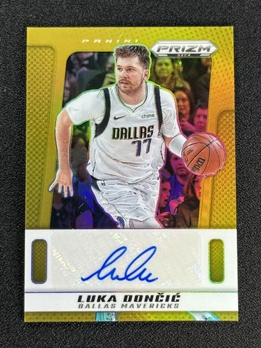 2024-25 Panini Prizm DECA Luka Doncic #PDS-LUK Gold Prizm Signatures Auto /10