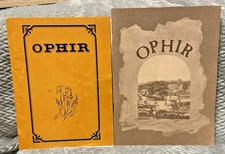 2 books Ophir California History One upon a town + There Lived In The Land Map