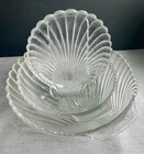 Anchor Hocking Shell Salad Serving Set, 11” & 9” Bowls + 7” Plate VTG