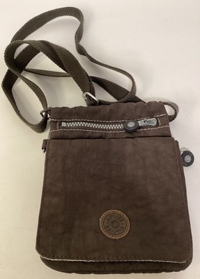 Kipling Mini Crossbody Bag Wallet/Purse Dark Brown 6 x 7  Adjustable Strap