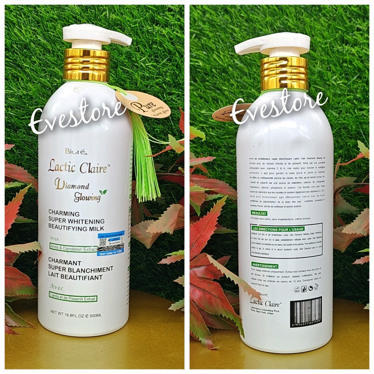 Lactic Claire Diamond Glowing Beautying Whitening Body Lotion