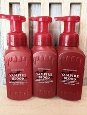 Bath Body Works VAMPIRE BLOOD Gentle Foaming Hand Soap 8.75oz Set X3 Halloween