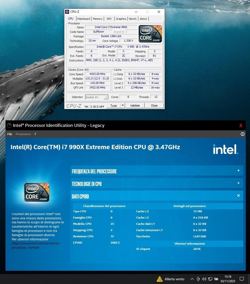 CPU Intel Core i7-990X Extreme Edition 6 x 3,46GH SLBVZ LGA 1366 Processor - Immagine 4 di 4
