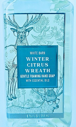 BATH & BODY WORKS WHITE BARN WINTER CITRUS WREATH GENTLE FOAMING HAND SOAP NEW - Picture 10 of 10