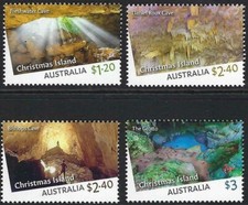 2023 Christmas Island   Caves set of 4  mint MUH MNH