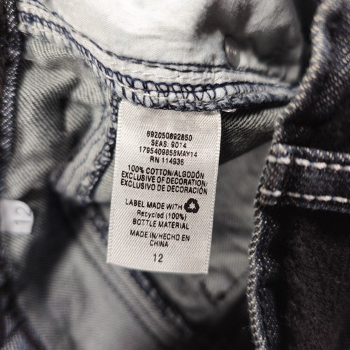 SK2 Apparel Boys Jeans Y2K Slim Straight Size 12 28x27 Low-Rise Removable Belt - Picture 9 of 12