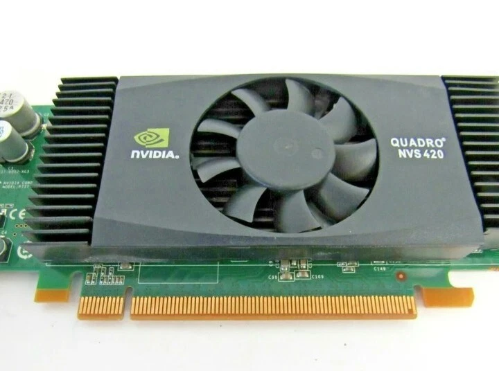 PNY VCQ420NVS-X16 NVIDIA Quadro NVS 420 512MB GDDR3 PCIe x16 GPU  7-4 - Image 2 of 4