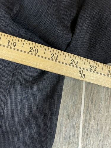 HART SCHAFFNER & MARX GOLD TRUMPETER 100%WOOL BLUE DOUBLE BREASTED SIZE 41R - Picture 9 of 12