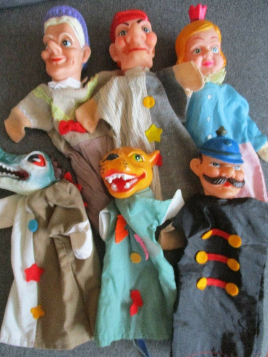 Six Vintage Punch and Judy puppets 1960s | eBay