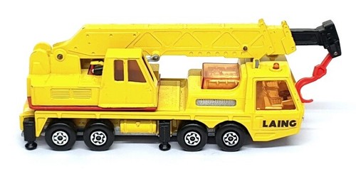 Matchbox Appx 16cm Long Diecast K-12 Hercules Mobile Crane Laing Truck - Yellow - Picture 3 of 5