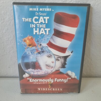 Dr. Seuss The Cat in the Hat DVD Wide Screen Funny Movie With Subtitles Opened