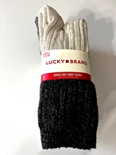Lucky Brand  Women's Super Soft Boot Socks  Sz 5-10 New 6 Pair