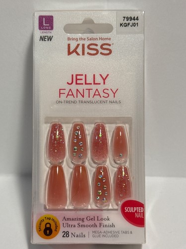 KISS NAILS JELLY FANTASYTranslucent NailsGlue-On Ballerina Shaped New Styles💅🏻 - Picture 6 of 10