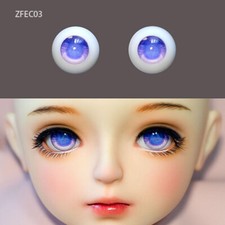 12mm, 14mm, 16mm 1 Pair of Acrylic Eyes for BJD Doll ZFEC03