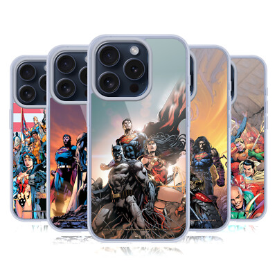 JUSTICE LEAGUE DC COMICS COMIC BOOK COVERS SOFT GEL CASE FOR APPLE iPHONE PHONES