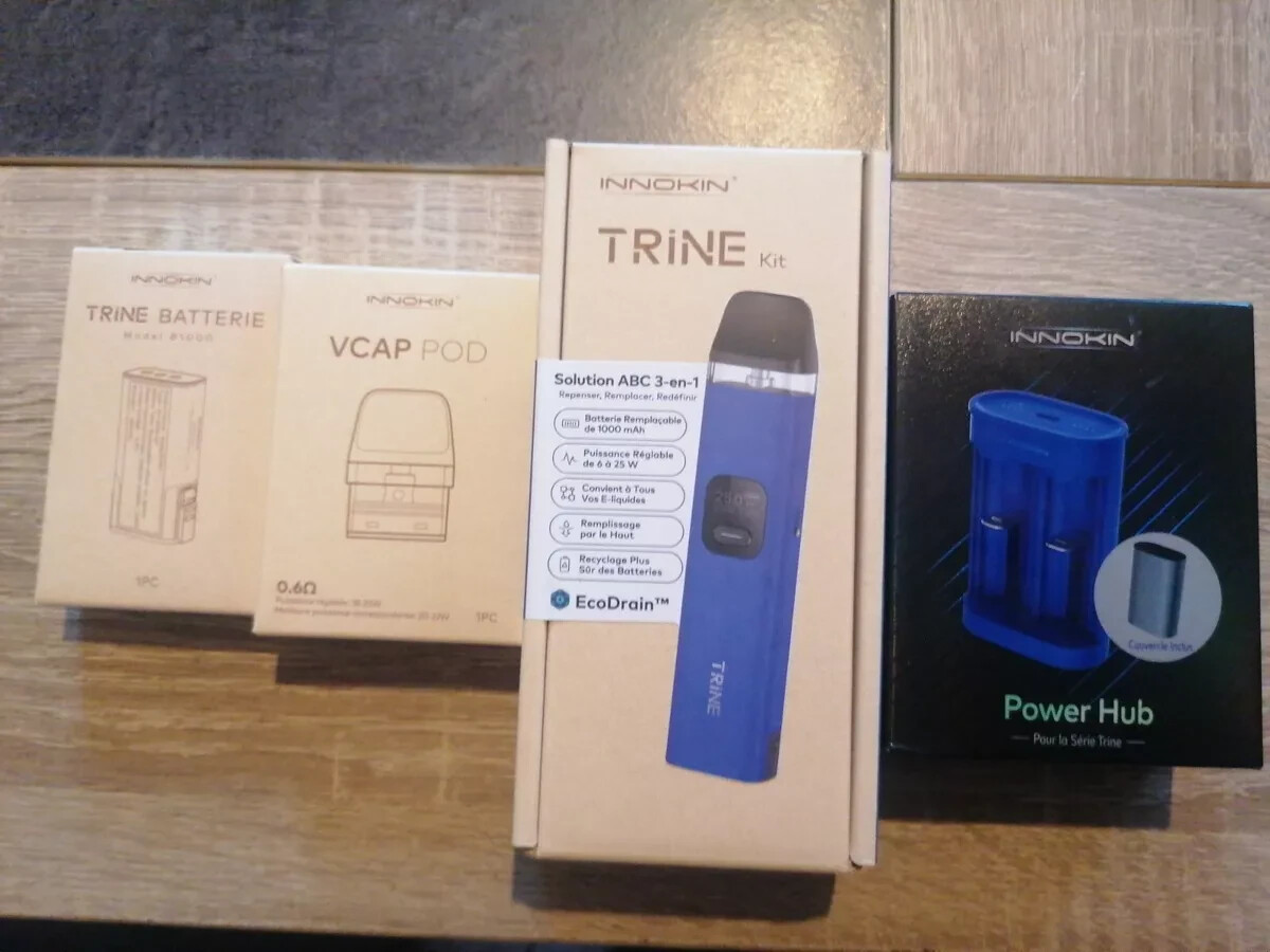 Pod Innokin Trine et ses cartouches VCap antifuite saveur intense