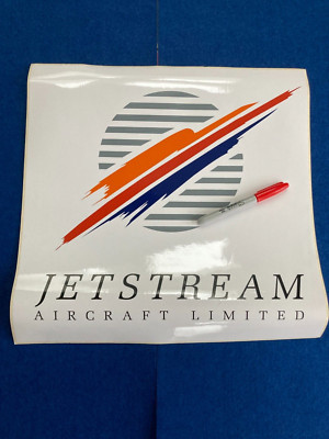 JETSTREAM FLUGZEUG AUFKLEBER riesig / GROSSER SERILUX VINYL AUFKLEBER LUFTFAHRT QUALITÄT