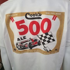 Vintage GASSER/DRAG/NASCAR/SPRINT/MIDGET RACE T-shirt COOKS "500" ALE
