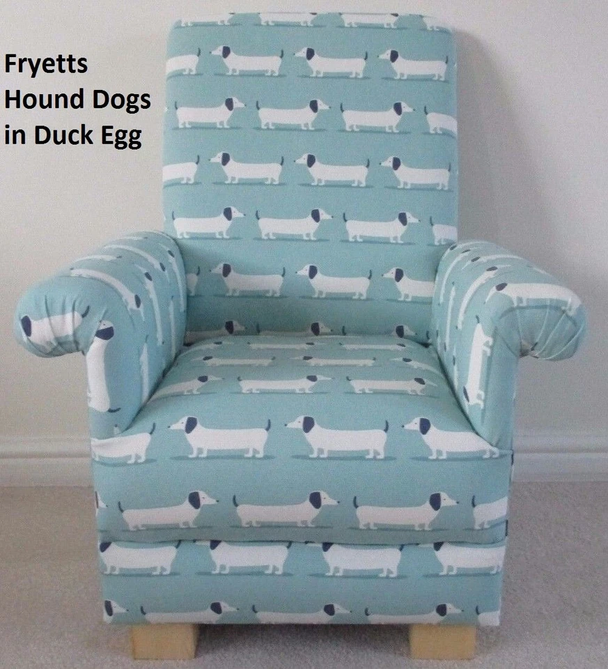 Sillón de tela para niños Hound Dogs mostaza niños niños niñas asiento ocre cachorro Foto 3 de 4