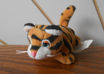 Ingwer Stripy Kätzchen gestreift Katze Mini Stofftier PFUND PURRIES Welpen Galoob 1997