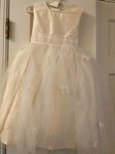 NEW Frances Johnston Girls Dress White for Communion or Flower Girl Sz 5 3304W