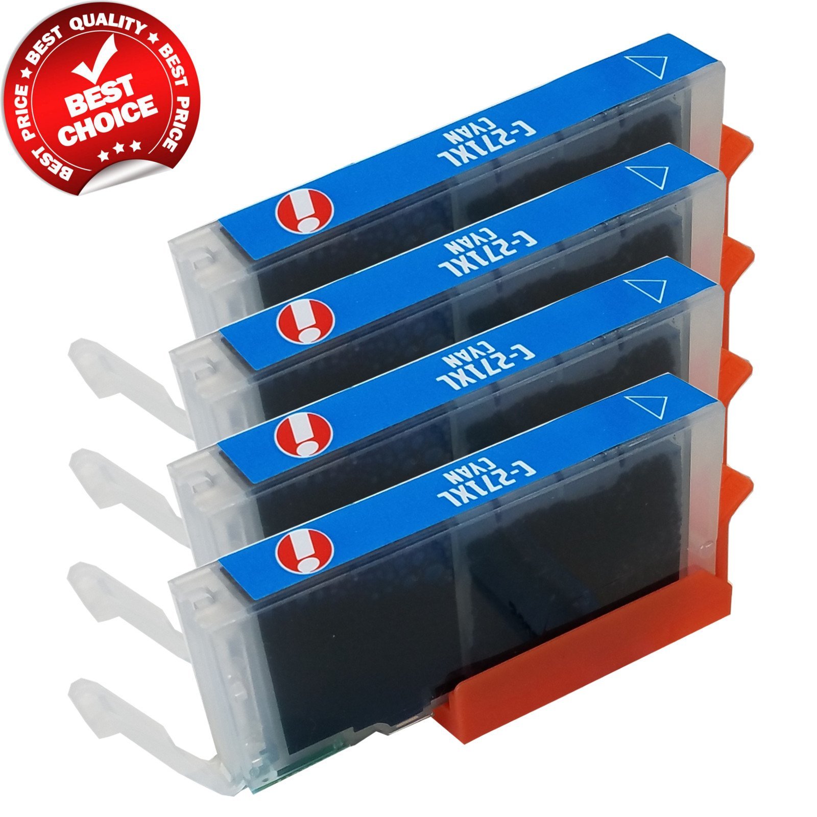 4-Pack Canon CLI-271XL Cyan Ink Cartridges – Compatible With PIXMA MG5720, MG5721, MG5722 & More