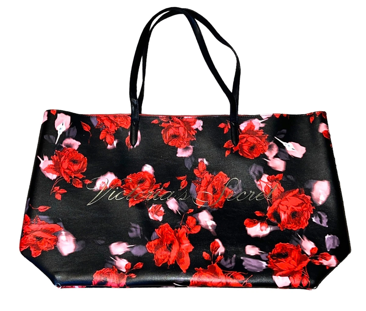  Victoria's Secret Limited Edition 2019 Large Red Floral Rose Tote  Bag : Clothing, Shoes & Jewelry