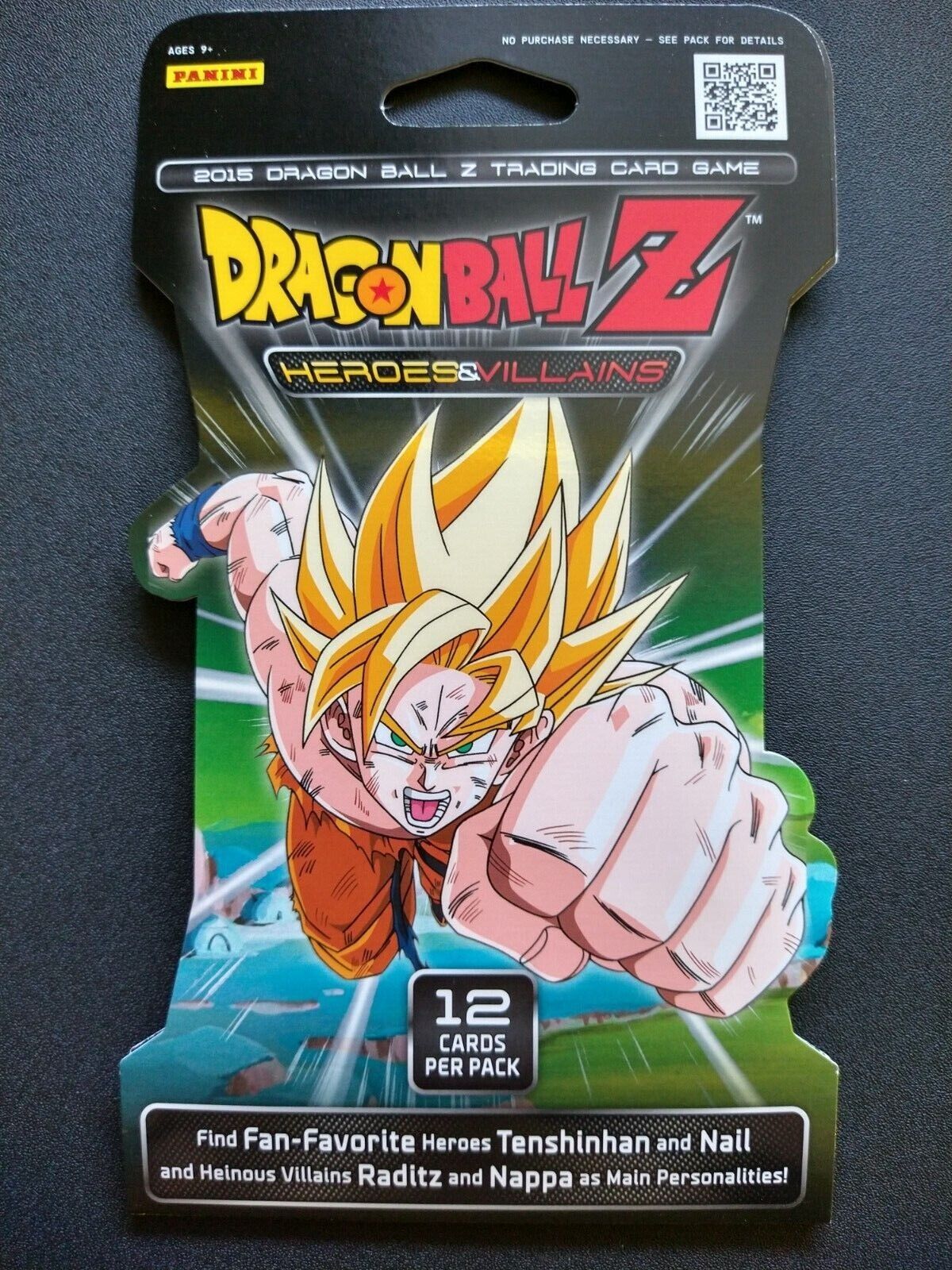 Dragon Ball Z Heroes and Villains 1 Booster Pack SEALED DBZ Panini  Dragonball