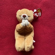 TY Beanie Baby HOPE The Praying Bear 1998 Super Rare/Retired 1st Edition Mint