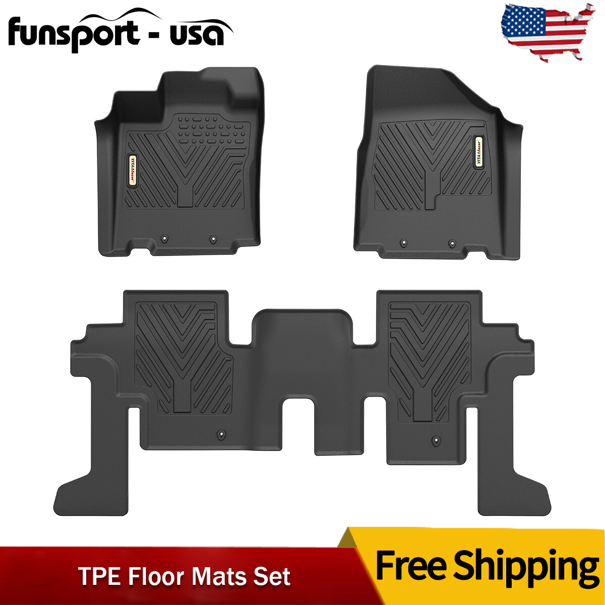 Floor Mats For 20142020 Infiniti QX60 2013 JX35 1st & 2nd Row Rubber