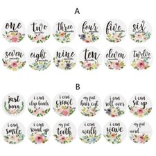 12Pcs Baby Monthly Stickers and Milestone Stickers Neutral Baby First Year Month
