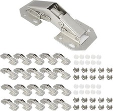 20pack Hidden Hinges For Cabinet Doors Frameless Cabinet Hinges Concealed Surfac