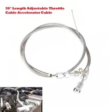 36" Universal Car Auto Throttle Cable Accelerator Cable Braided Stainless Steel