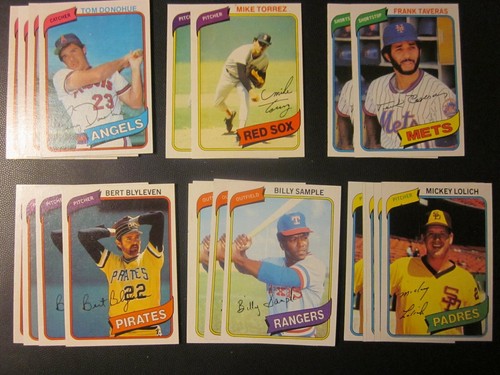 1980 Topps Baseball Pick Choose Finish Your Set( 276- 499) NM, NM/MT - Picture 158 of 197