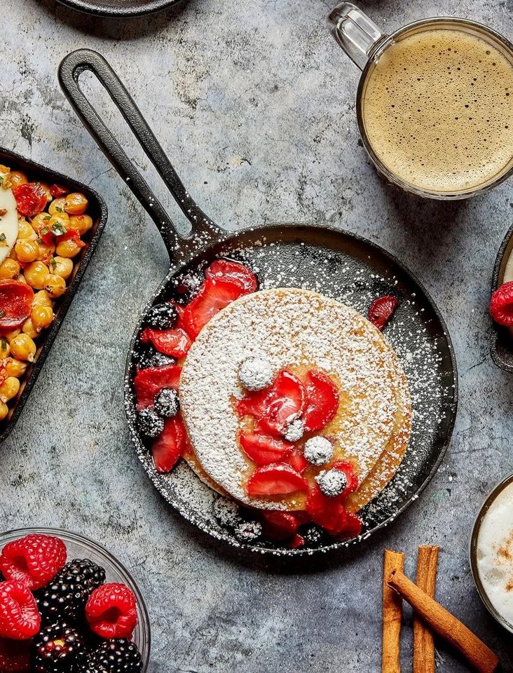 Mirro Cast Iron Skillet 6.5'' Pre-seasoned Oven Safe Indoor Outdoor Griddle - Image 4 of 4