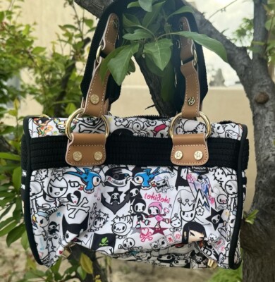 Tokidoki Mini Boston Hand Tote Bag Bone Skull Charm Japan | eBay