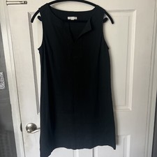 New York & Company Womens Dress Size M Medium Sleeveless Round Neck Shift Black