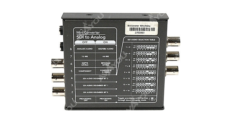 Blackmagic Mini Converter SDI to Analog① BMD Blackmagic Design Mini Converter SDI to Analog with
