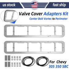 Sbc Valve Cover Adapters For 55-86 Perimeter Bolt Vc To 87-02 Center Bolt Heads