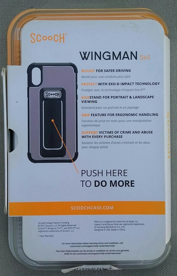 Чехол Scooch Wingman 5-в-1 для iPhone Xs (также подходит для iPhone X) (розовое золото) - Изображение 2 из 2