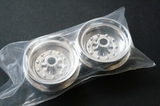 Wedico Pair Of Chrome Front Axle Wheel Rims For Wide Tyres - 456-W 1/16 Truck