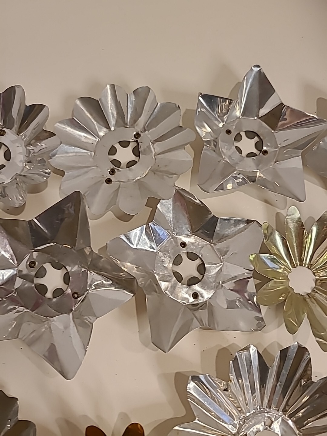 30 Vintage Christmas Tree Light Reflectors Foil eBay