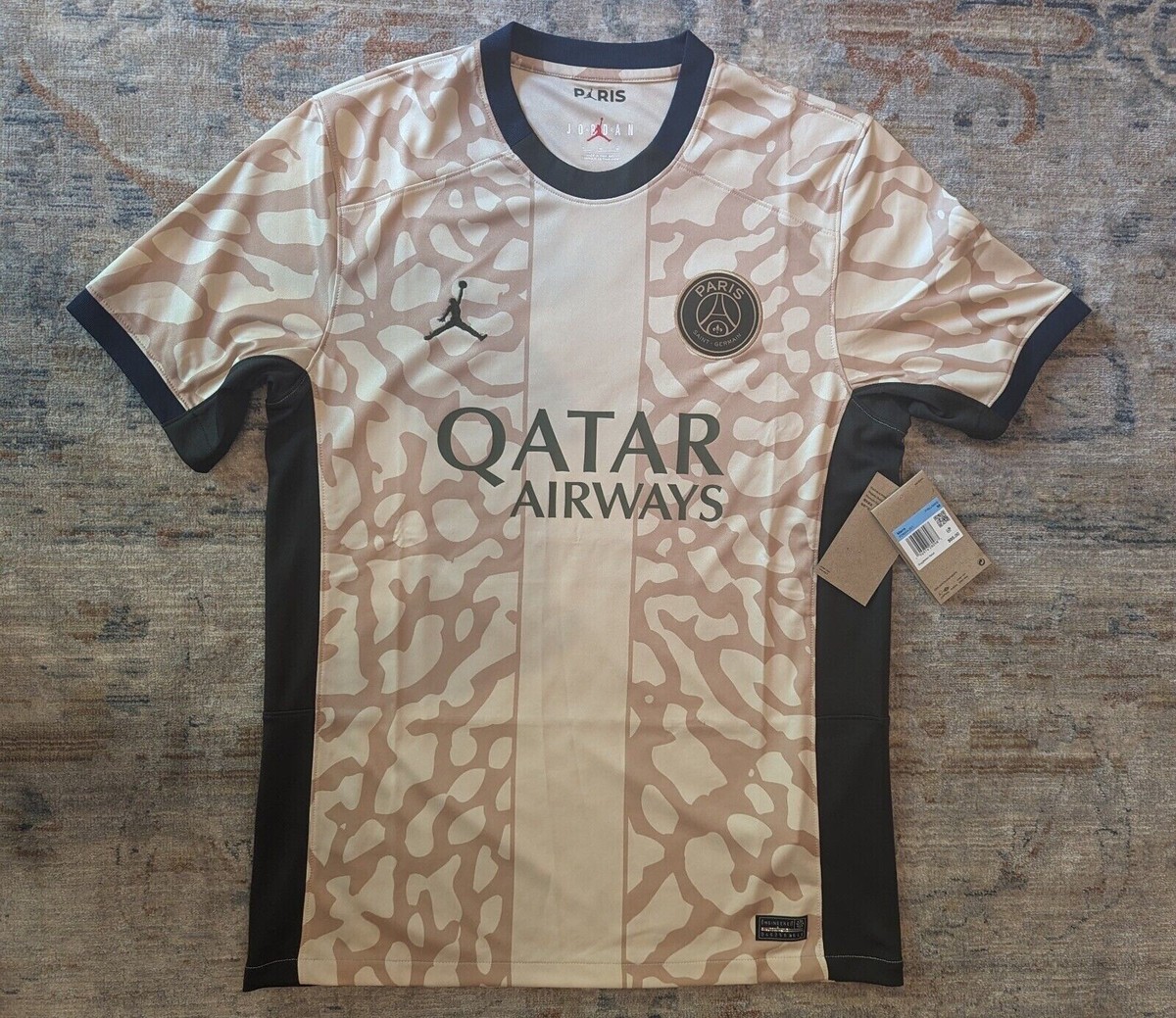 Nike Men's Air Jordan PSG 23/24 Stadium 4th Jersey HEMP Nike Men's Air Jordan PSG 23/24 Stadium 4th Jersey HEMP