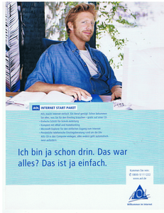 Aol Boris Becker Original Werbeanzeige 2000 Reklame Werbung Ebay