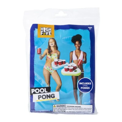 Inflatable Floating Beer Pong Pool Game Set For Adults Kids NEW