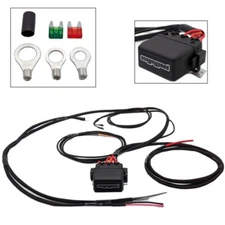 E-Z Install Dual Electric Fan Relay Wiring Harness - ground/PCM Trigger