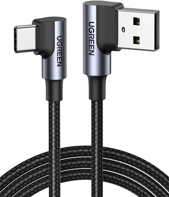 UGREEN USB C Ladekabel Winkel USB C Kabel Gewinkelt Nylon USB Auf USB C Kabel Ko